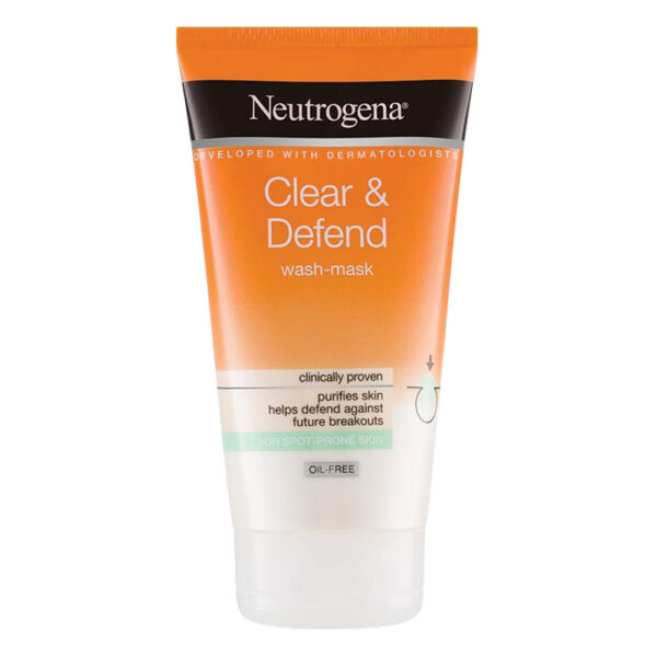 ماسک و شوینده صورت نوتروژینا Clear & Defend حجم 150