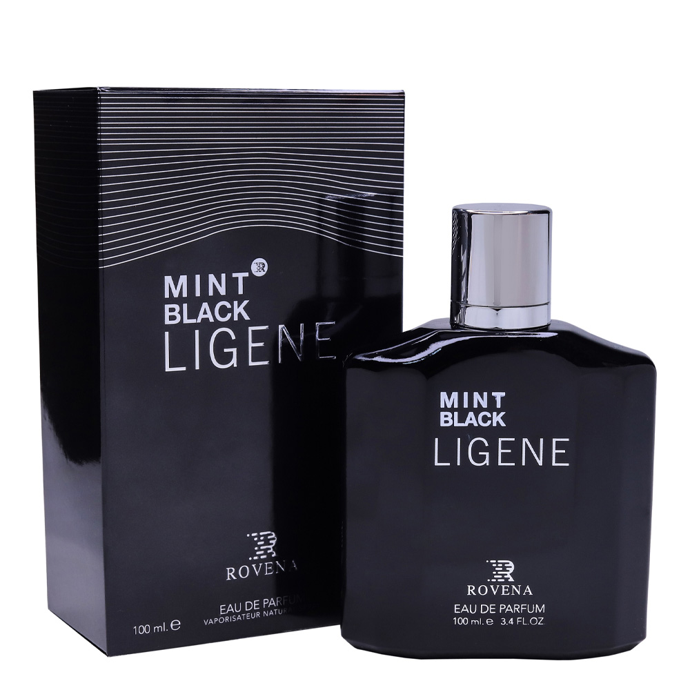 3388714280510 عطر مردانه روونا Mint Black Ligene حجم 100