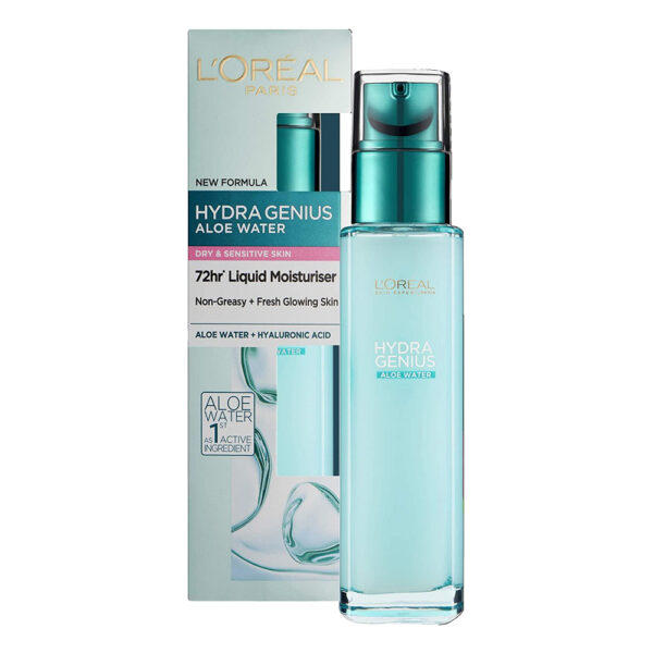 ژل آبرسان هیدرا ژنوس آلوئه ورا لورآل Dry to Sensitive حجم 70