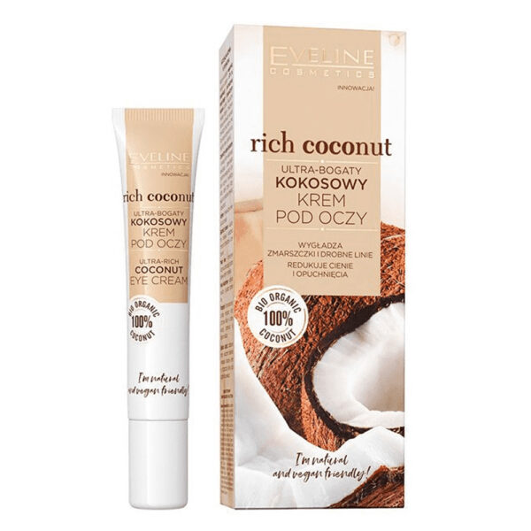 کرم دور چشم ضدچروک اولاین rich coconut حجم 20