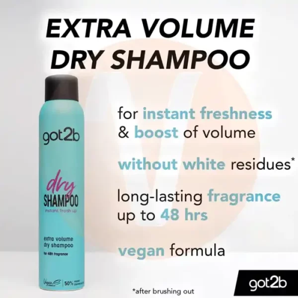 شامپو خشک Got2b شوارتسکف مدل Extra Volume حجم ۲۰۰ میل