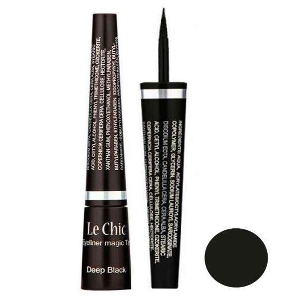 خط چشم مویی لچیک مدل Brush Deep Black