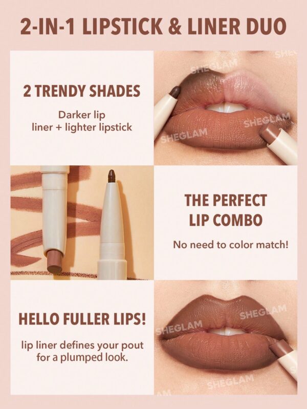 رژ لب و خط لب دوسر شیگلم DEEP CARAMEL