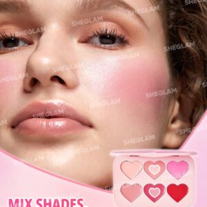 پالت رژگونه قلبی شیگلم BLUSHING BOUQUET