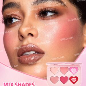 پالت رژگونه قلبی شیگلم BLUSHING BOUQUET