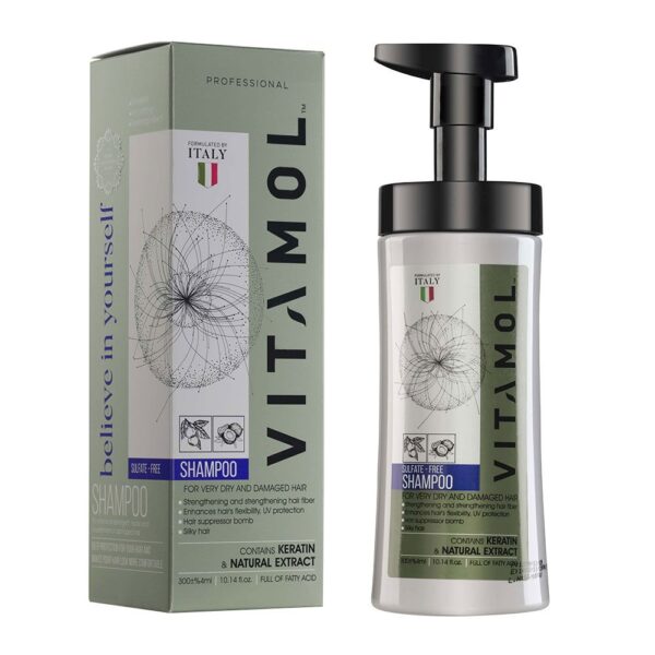 شامپو کراتینه مو ویتامول Sulfate free