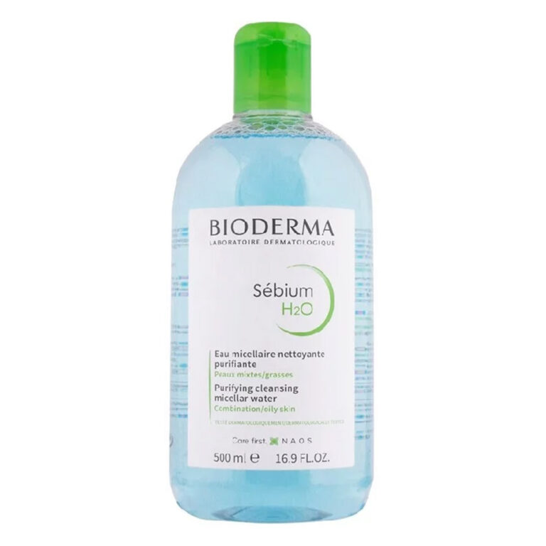 محلول پاک کننده آرایش بایودرما Sebium H2O حجم 500