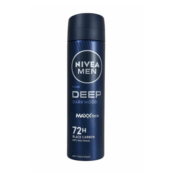 اسپری مردانه نیوآ Nivea سری Deep مدل Darkwood حجم 150 میل