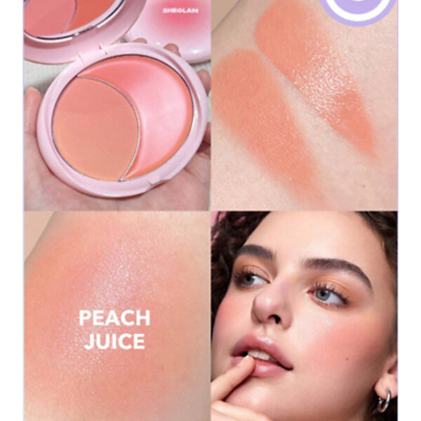 پالت رژگونه مدل Cheek 2 Cheek Blush Duo رنگ Peach Juice شیگلم