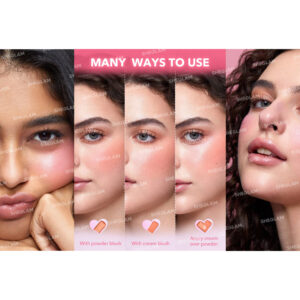 پالت رژگونه مدل Cheek 2 Cheek Blush Duo رنگ Peach Juice شیگلم