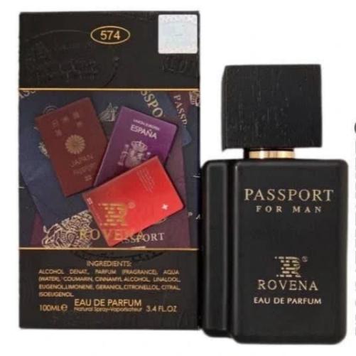 ادوپرفیوم مردانه روونا مدل Passport Black حجم 100 میل