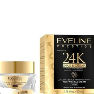 کرم ضد چروک قوی شب حلزون و خاویار اولاین مدل 24K حجم 50میل