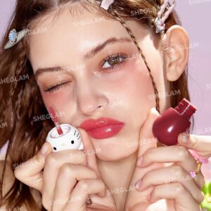 لیپ گلاس هلو کیتی شیگلم رنگ sweet rea