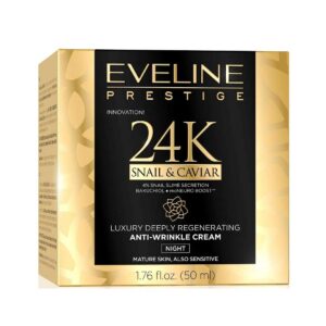 کرم ضد چروک قوی شب حلزون و خاویار اولاین مدل 24K حجم 50میل