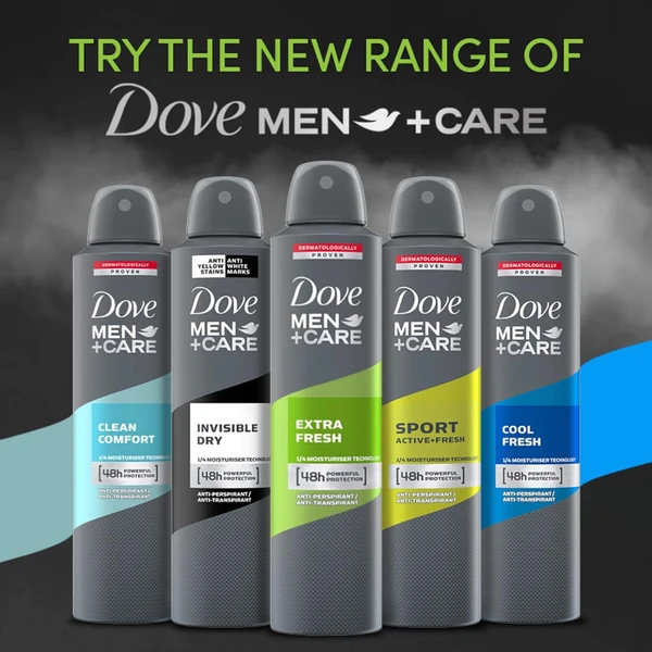 اسپری ضد تعریق مردانه داو Dove مدل EXTRA FRESH حجم 250 میل