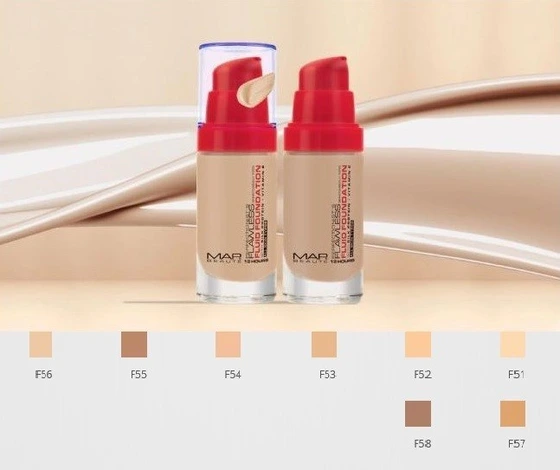 کرم پودر مایع شیشه‌ای مپ  شماره 57  Natural Beige