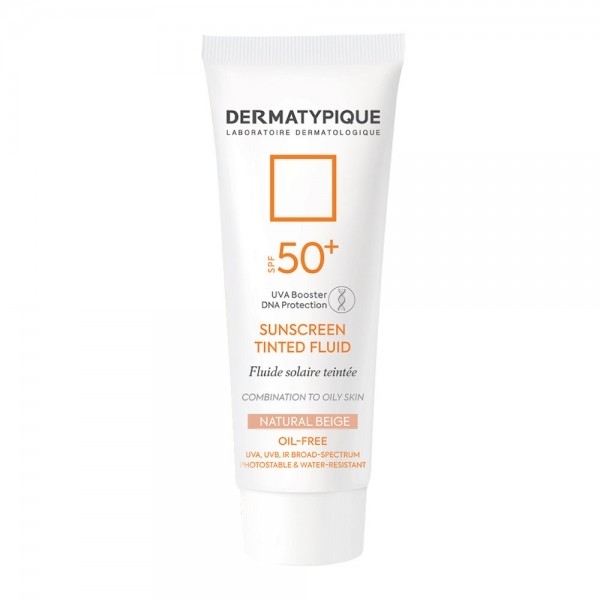 ضدآفتاب رنگی درماتیپیک پوست چرب بژ طبیعی با SPF 50 و جلوه مات 50میل