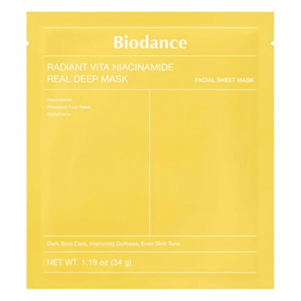 ماسک ورقه‌ای بایودنس مدل Niacinamide Bright Hydro 