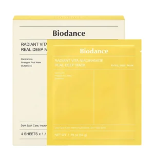 ماسک ورقه‌ای بایودنس مدل Niacinamide Bright Hydro 