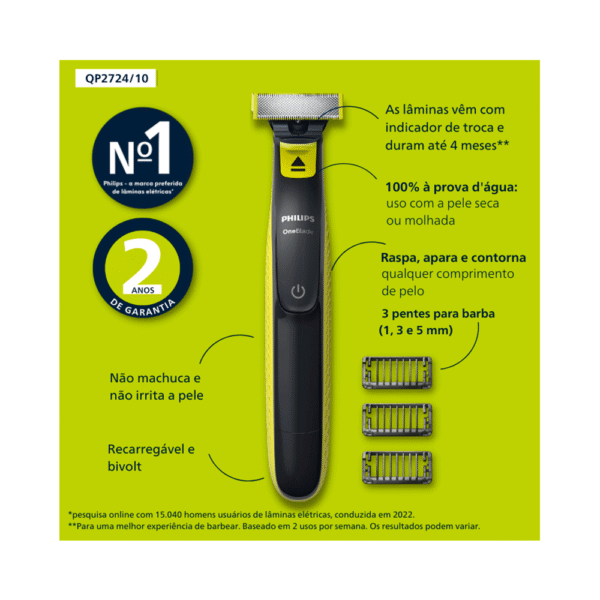 ماشین اصلاح فیلیپس OneBlade Original مدل 10/QP2724‎