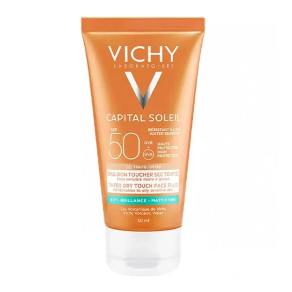 کرم ضد آفتاب رنگی ویشی SPF50 مدل Dry Touch حجم 50میل