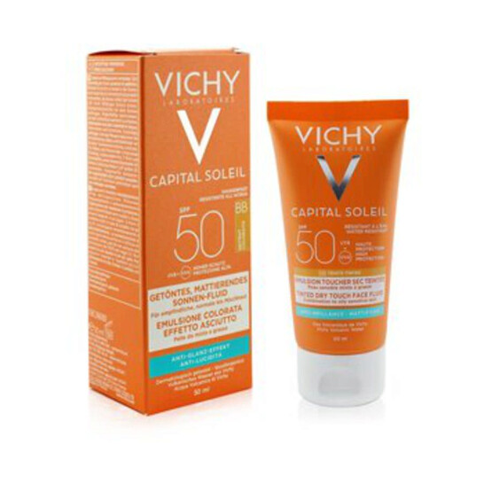 کرم ضد آفتاب رنگی ویشی SPF50 مدل Dry Touch حجم 50میل