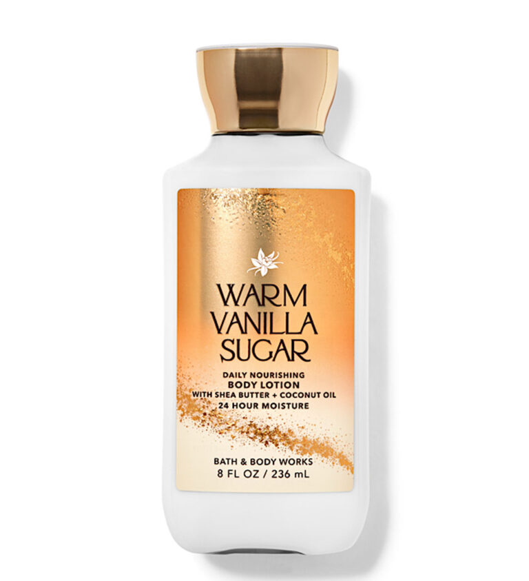 لوسیون بدن بث اند بادی ورکز مدل Warm Vanilla Sugar حجم 236میل