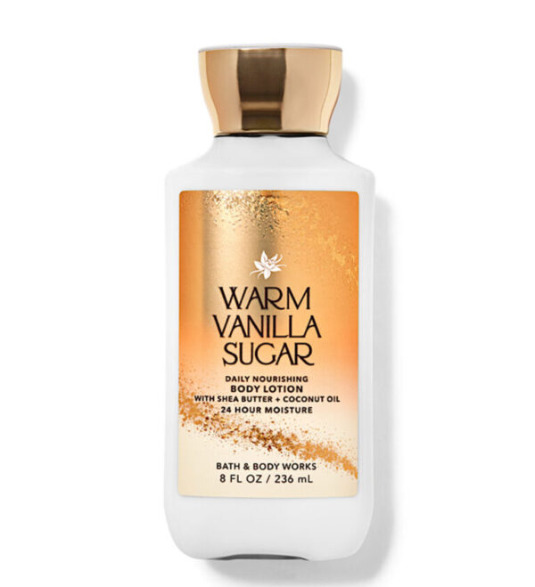 لوسیون بدن بث اند بادی ورکز مدل Warm Vanilla Sugar حجم 236میل