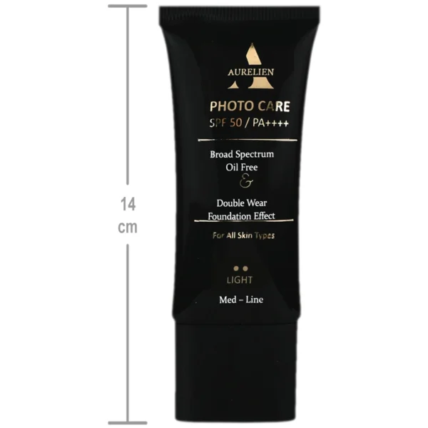 کرم ضد آفتاب فاقد چربی SPF50 فوتوکر بژ روشن 40 میل