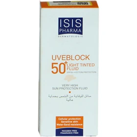 فلوئید ضد آفتاب آیسیس فارما مدل UVEBLOCK 50 حجم ۴۰ میلی لیتر