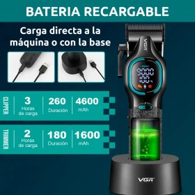 ماشین اصلاح موی سر و صورت وی جی ار مدل V-886 S2 مجموعه 2 عددی