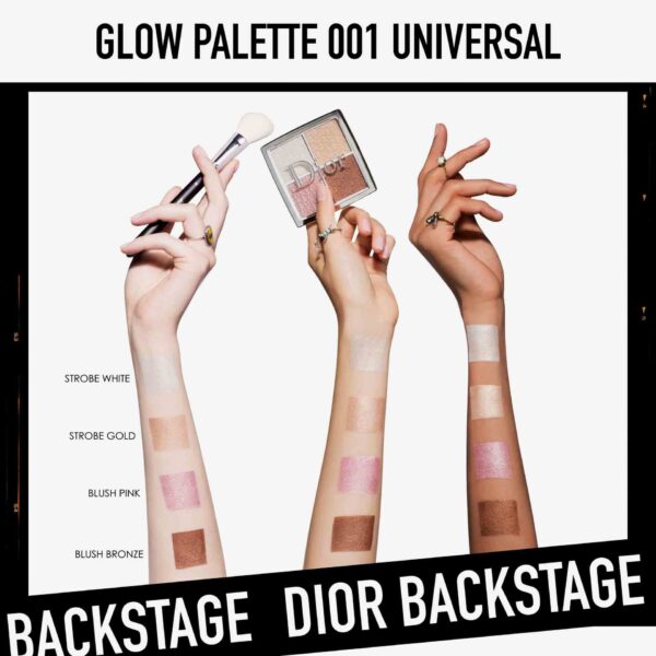 پالت رژگونه و هایلایتر دیور DIOR مدل بک استیج 001 Universal