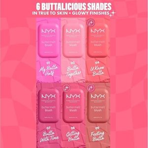 رژگونه پودری نیکس NYX مدل Buttermelt Blush رنگ 02 Butta Together