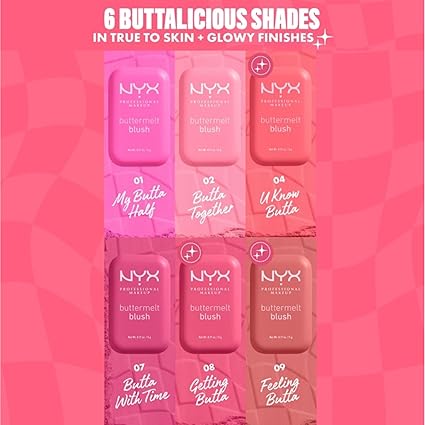 رژگونه پودری نیکس NYX مدل Buttermelt Blush رنگ 02 Butta Together