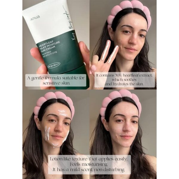 ضدآفتاب آنوا مدل Hearleaf Silky Moisture حجم 50میل