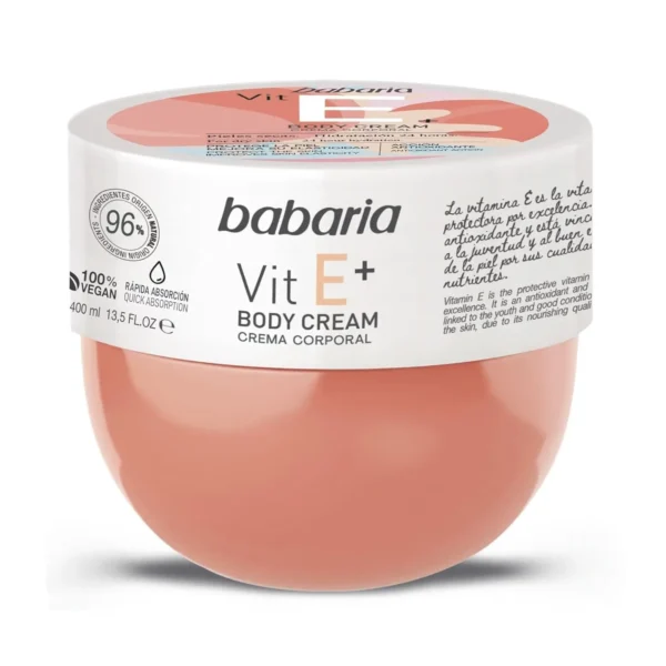 کره بدن باباریا حاوی ویتامین E حجم 400میل