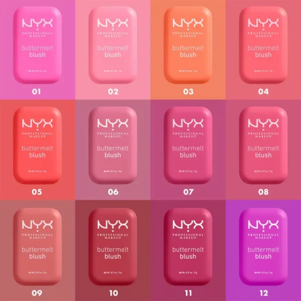 رژگونه پودری نیکس NYX مدل Buttermelt کد 09(رنگ Feeling butta)