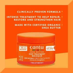 ماسک مو داخل حمام کانتو Cantu ترمیم کننده موهای فر340میل