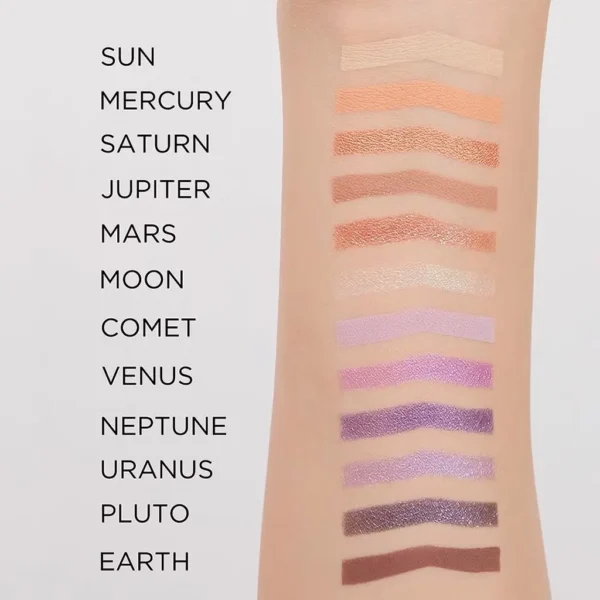پالت سایه ۱۲ رنگ اولاین مدل mystic galaxy