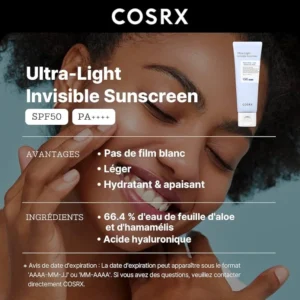 ضد آفتاب کوزارکس اولترا لایت SPF 50 حجم ۵۰ میل