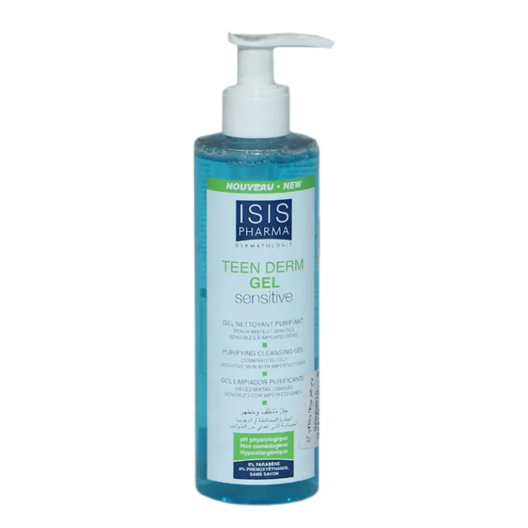 ژل شستشو آیسیس فارما مدل teen derm مناسب پوست چرب 250 میل
