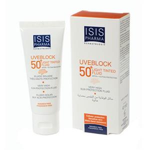 فلوئید ضد آفتاب آیسیس فارما مدل UVEBLOCK 50 حجم ۴۰ میلی لیتر