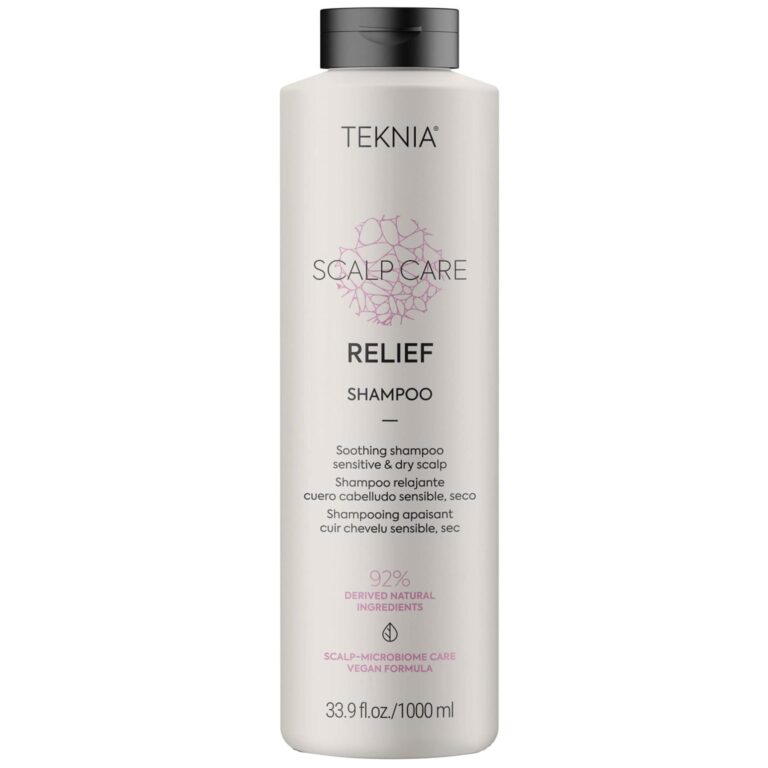 شامپو بدون سولفات التیام بخش پوست سر لاکمه سری Teknia مدل Relief حجم 1000 میل