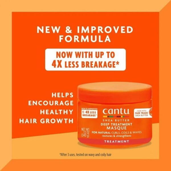 ماسک مو داخل حمام کانتو Cantu ترمیم کننده موهای فر340میل