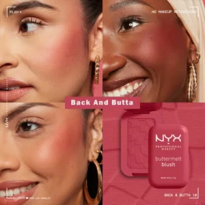 رژگونه پودری نیکس NYX مدل Buttermelt کد 09(رنگ Feeling butta)