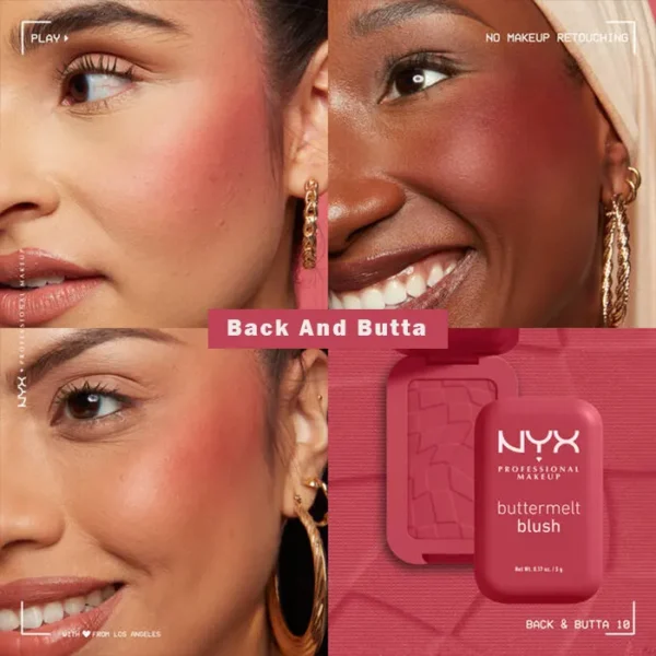 رژگونه پودری نیکس NYX مدل Buttermelt کد 09(رنگ Feeling butta)
