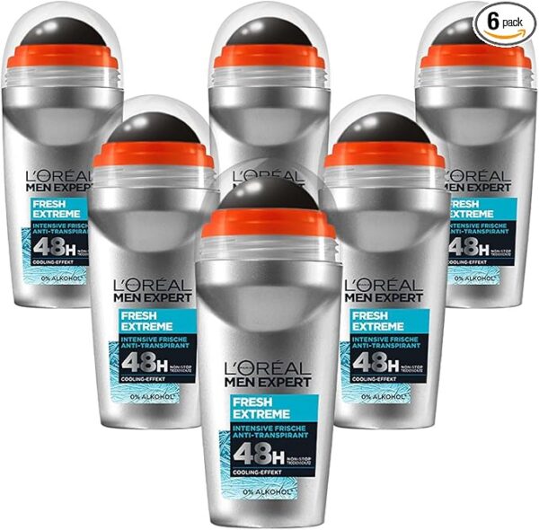 مام رولی لورال Loreal مردانه مدل Fresh Extreme حجم 50 میل