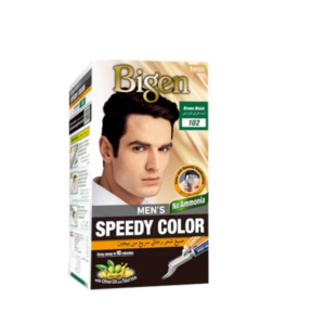 کیت رنگ مو مردانه بیگن سری Speedy Colour شماره 102 رنگ قهوه‌ای تیره 40میل