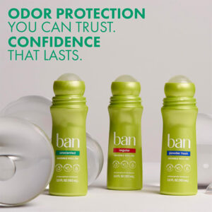 مام رول ضد تعریق زنانه بن Ban مدل Unscented Invisible حجم 103 میل