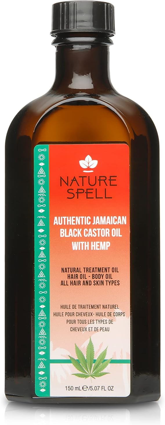 روغن مو و پوست سر نیچر اسپِل مدل Jamaican Black Castor and Hemp Oil Blend حجم 150 میل
